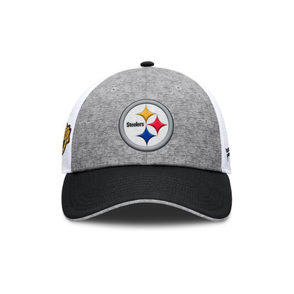 Pittsburgh Steelers Fanatics Gray/Black Option Trucker Adjustable Hat