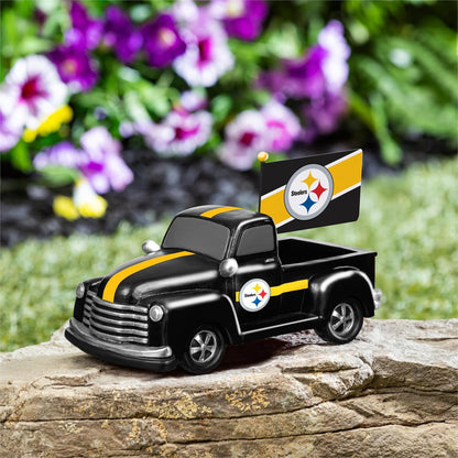 Pittsburgh Steelers 9" Rally Truck Garden Statue