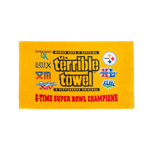 Myron Cope's Official 6-Time Super Bowl Champions The Terrible Towel