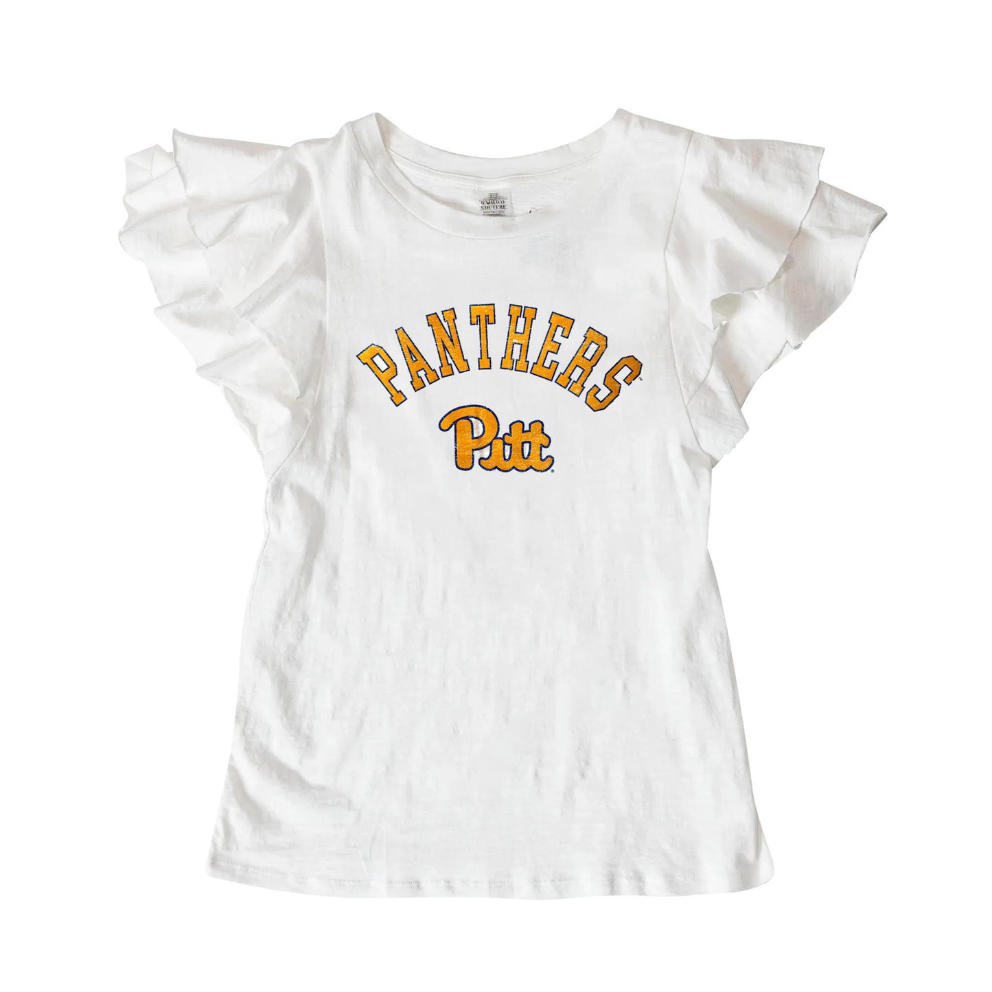 Pittsburgh Panthers Flutter Sleeve Crewneck Top