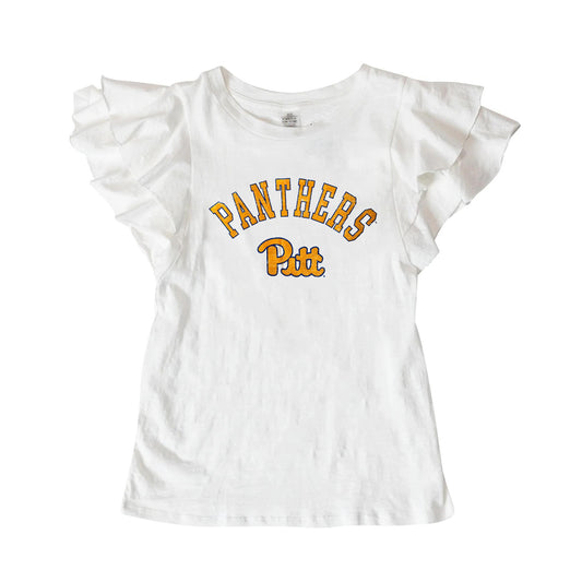 Pittsburgh Panthers Flutter Sleeve Crewneck Top