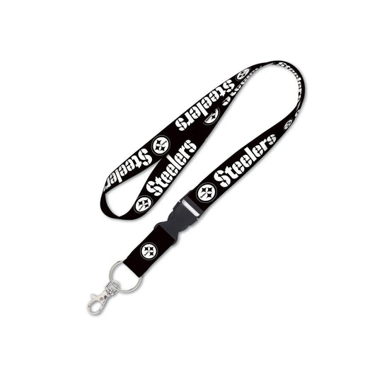 Pittsburgh Steelers Black Lanyard