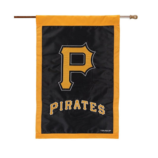 Pittsburgh Pirates 28" x 44" Applique Double-Sided House Flag