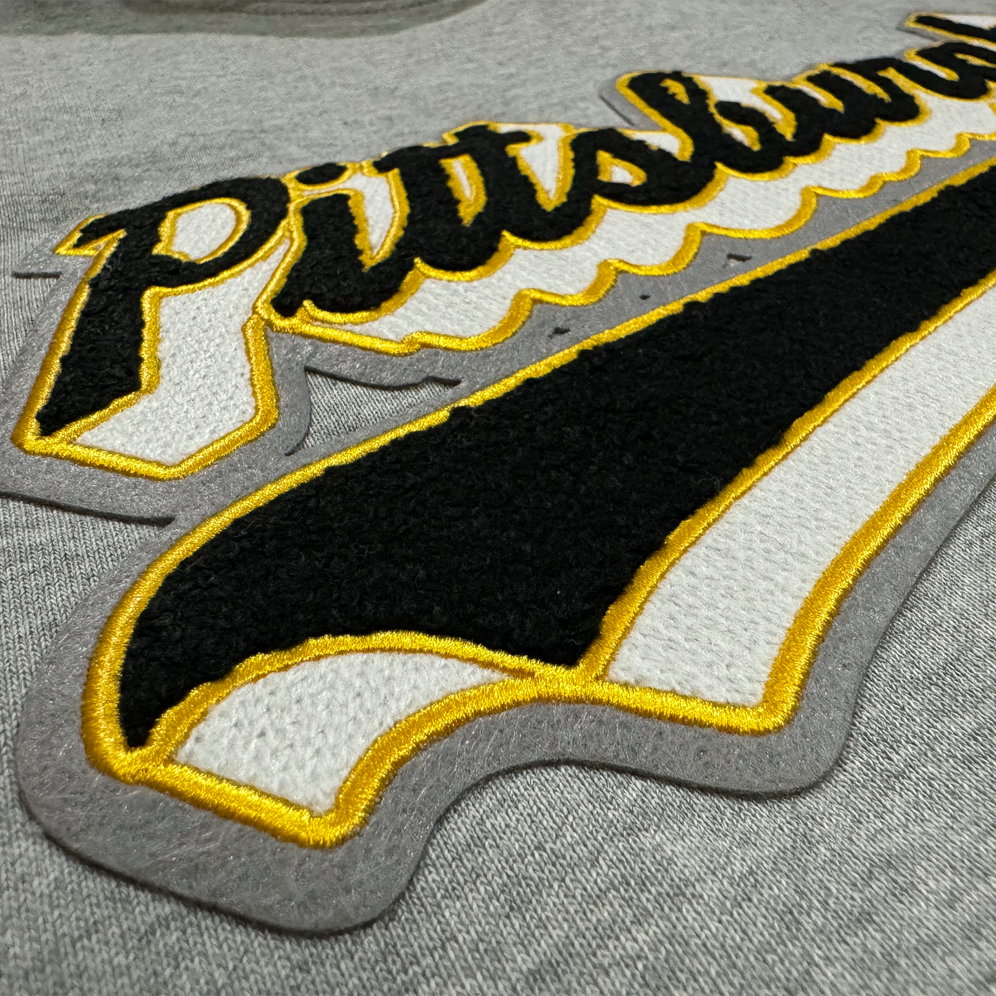 Pro Standard Premium Heavyweight Steelers Grey Hoodie