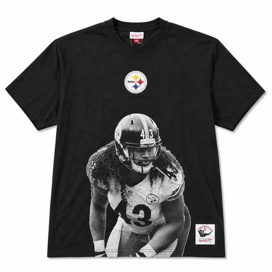 Pittsburgh Steelers Troy Polamalu #43 Mitchell & Ness Throwback Tee
