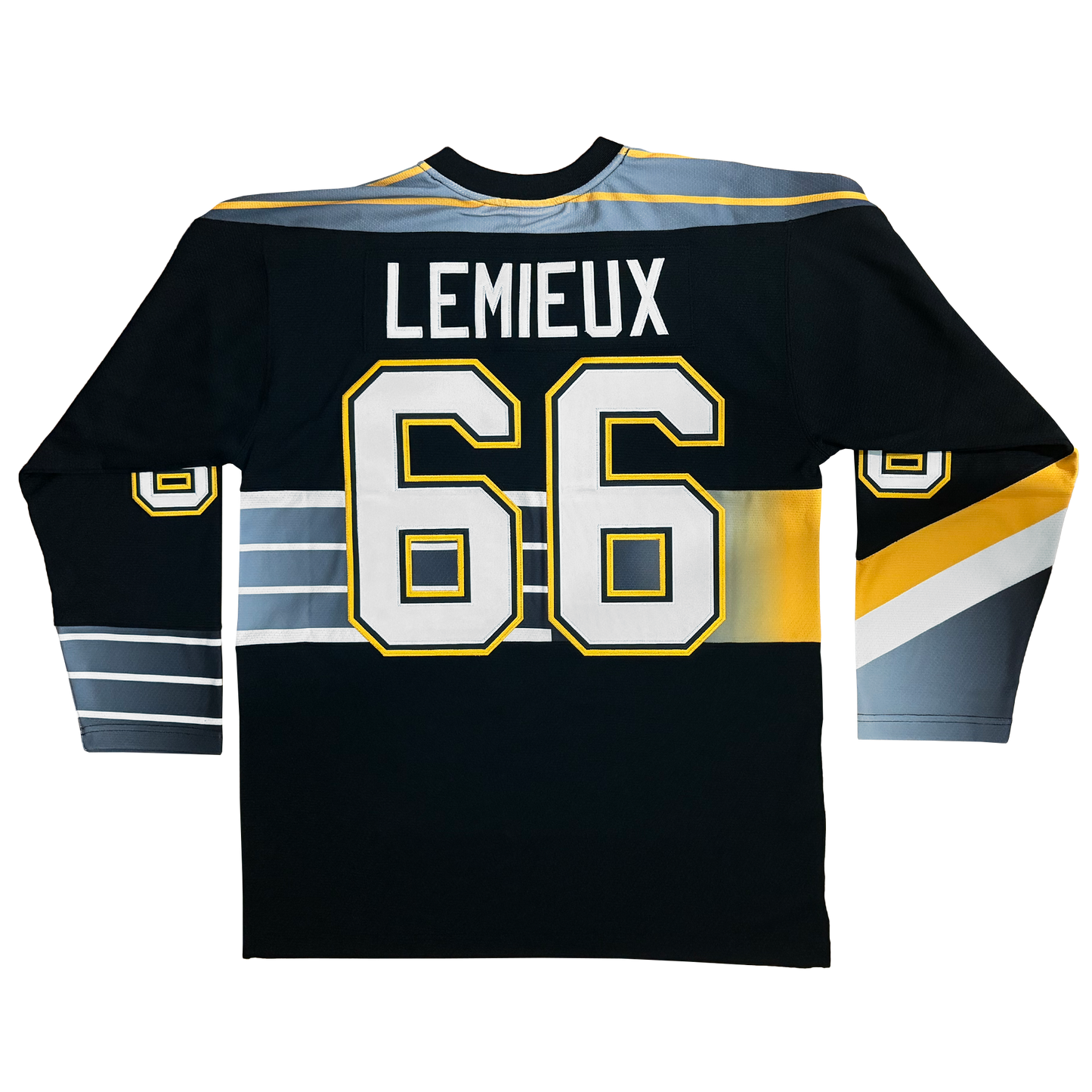 Mario Lemieux Black Pittsburgh Penguins 1996/97 Power Play Player Jersey