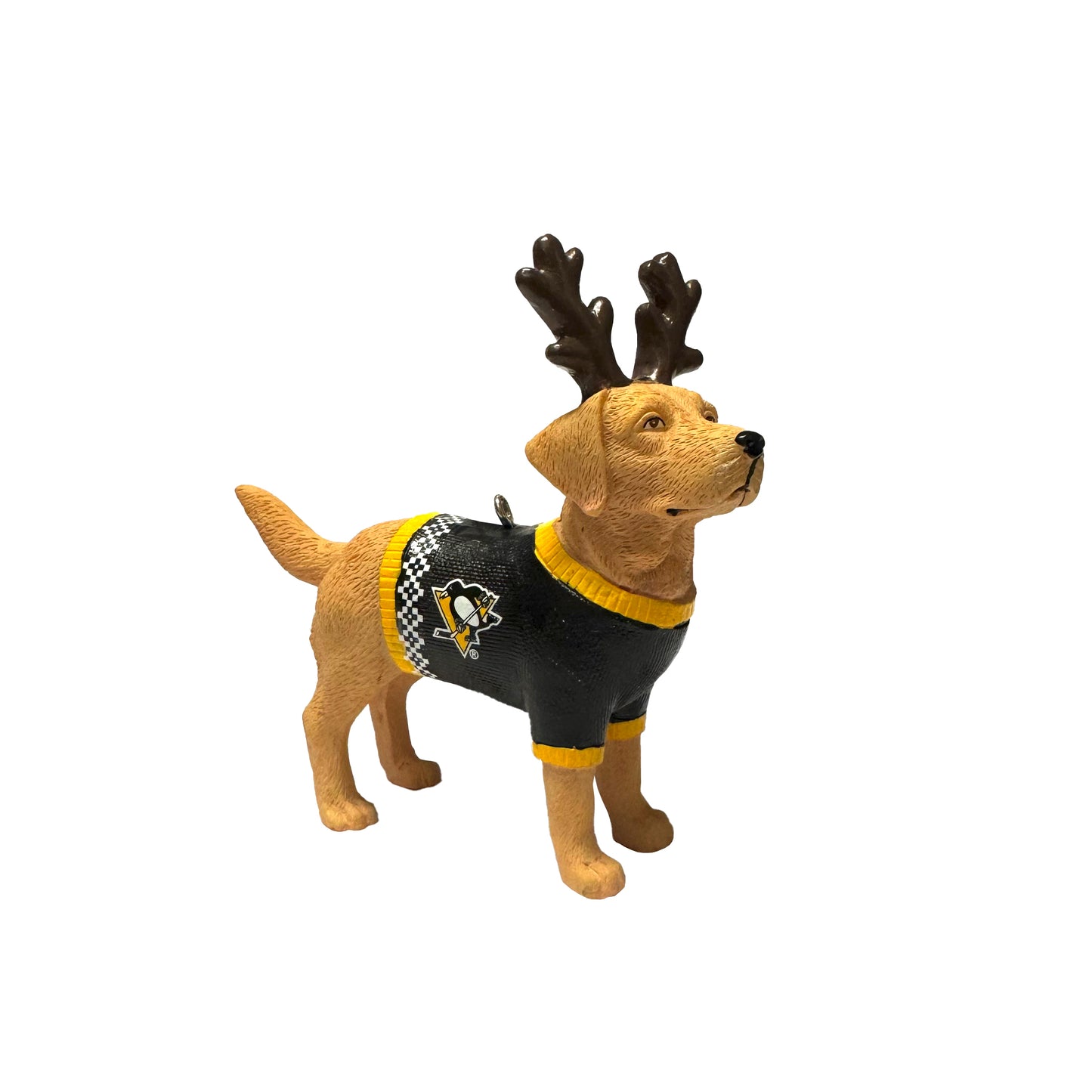 Pittsburgh Penguins Reindeer Dog Ornament