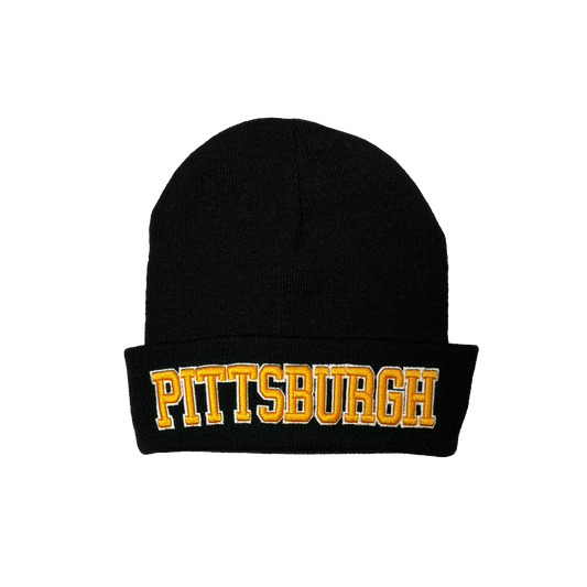 Pittsburgh Gold Wordmark Beanie