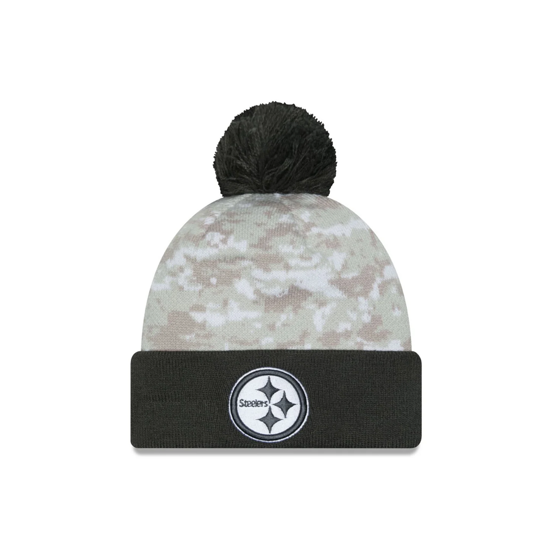Pittsburgh Steelers New Era Salute to Service Sideline Beanie Knit Hat Definitely You Pittsburgh