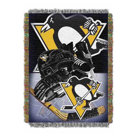 Pittsburgh Penguins Home Ice Advantage Wall Hanging 48"x60" Tapestry Blanket