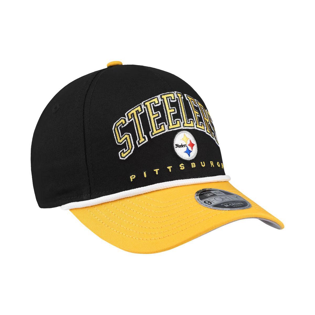 Pittsburgh Steelers New Era Arch 9FORTY A-Frame Adjustable Hat