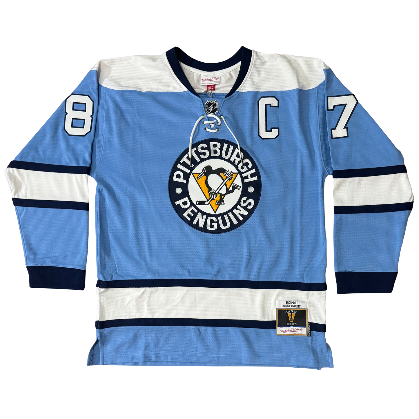 Sidney Crosby Light Blue Pittsburgh Penguins 2008/09 Power Play Player Jersey