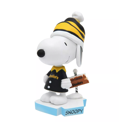 Pittsburgh Steelers Snoopy Holiday Bobblehead