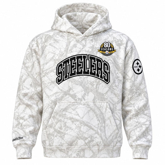 Pittsburgh Steelers Mitchell & Ness Ghost Camo 80 Years Hoodie