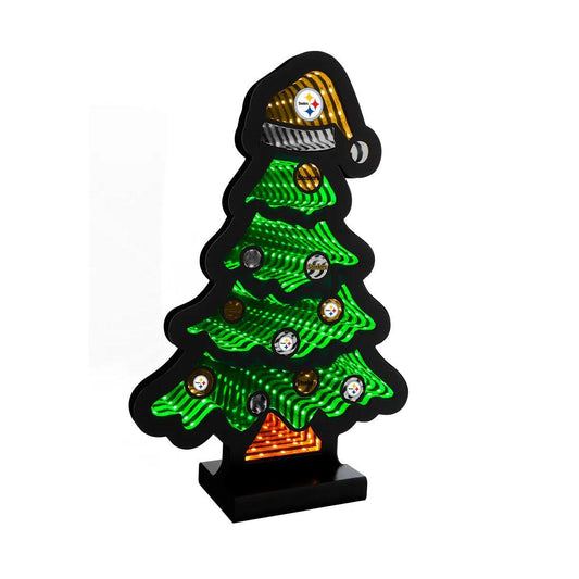 Pittsburgh Steelers 12" Christmas Tree LED Infinity Light