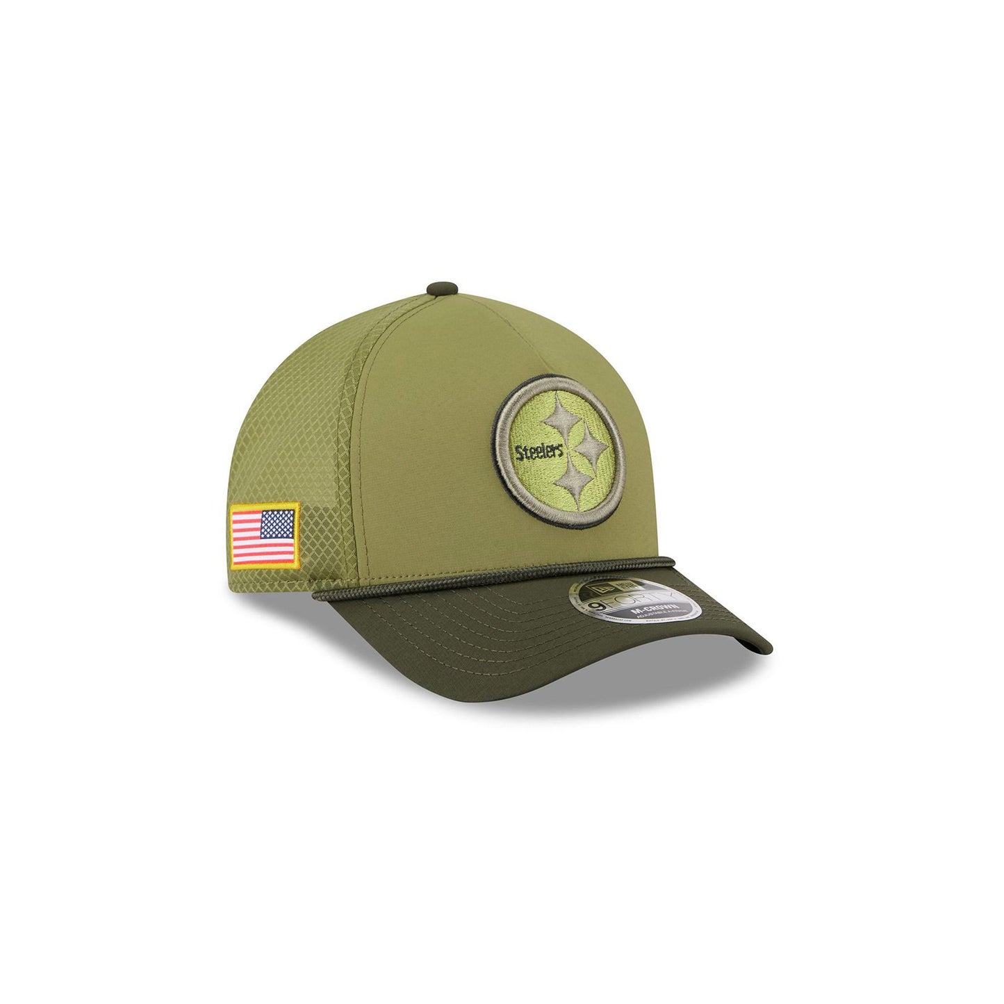 Pittsburgh Steelers New Era 9FORTY Salute to Service Sideline Kids Hat