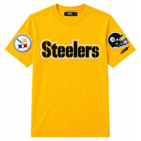 Pittsburgh Steelers Pro Standard Wordmark Gold Tee