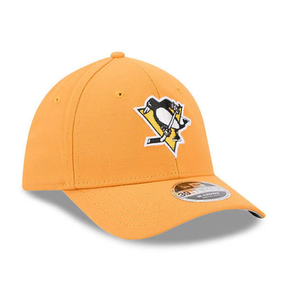 Pittsburgh Penguins New Era Mens Gold 39THIRTY Modern Crown Flex Hat