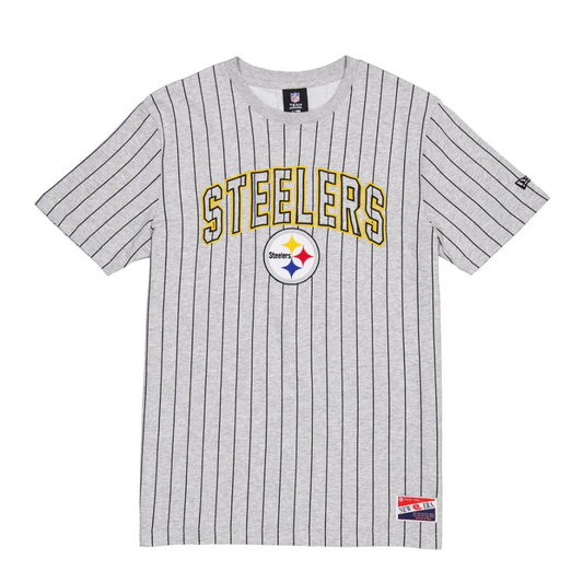 Pittsburgh Steelers Throwback Gray Pinstripe Tee