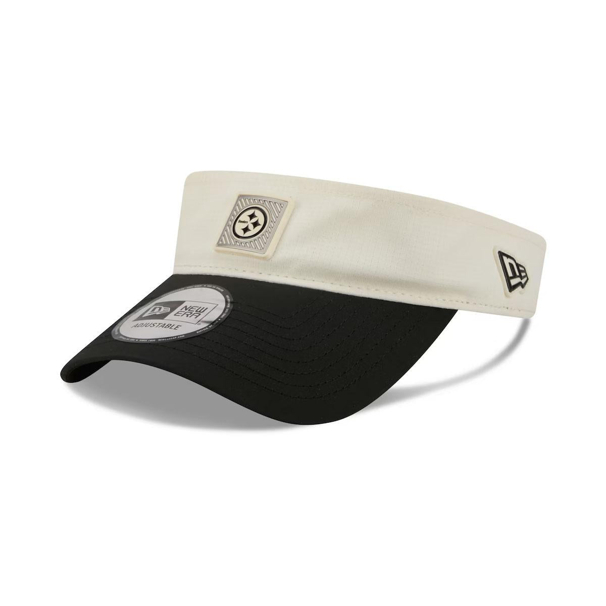 Pittsburgh Steelers 2026 NFL Training Camp Black/Cream Adjustable Visor