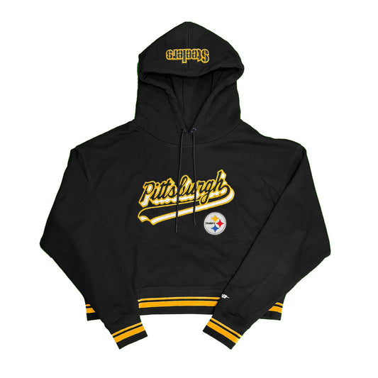 Pittsburgh Steelers Women's Cropped Pro Standard Pullover Hoodie
