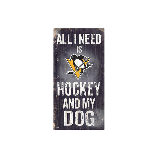 Pittsburgh Penguins Hockey & My Dog Sign