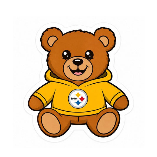 Pittsburgh Steelers Teddy 3" Sticker