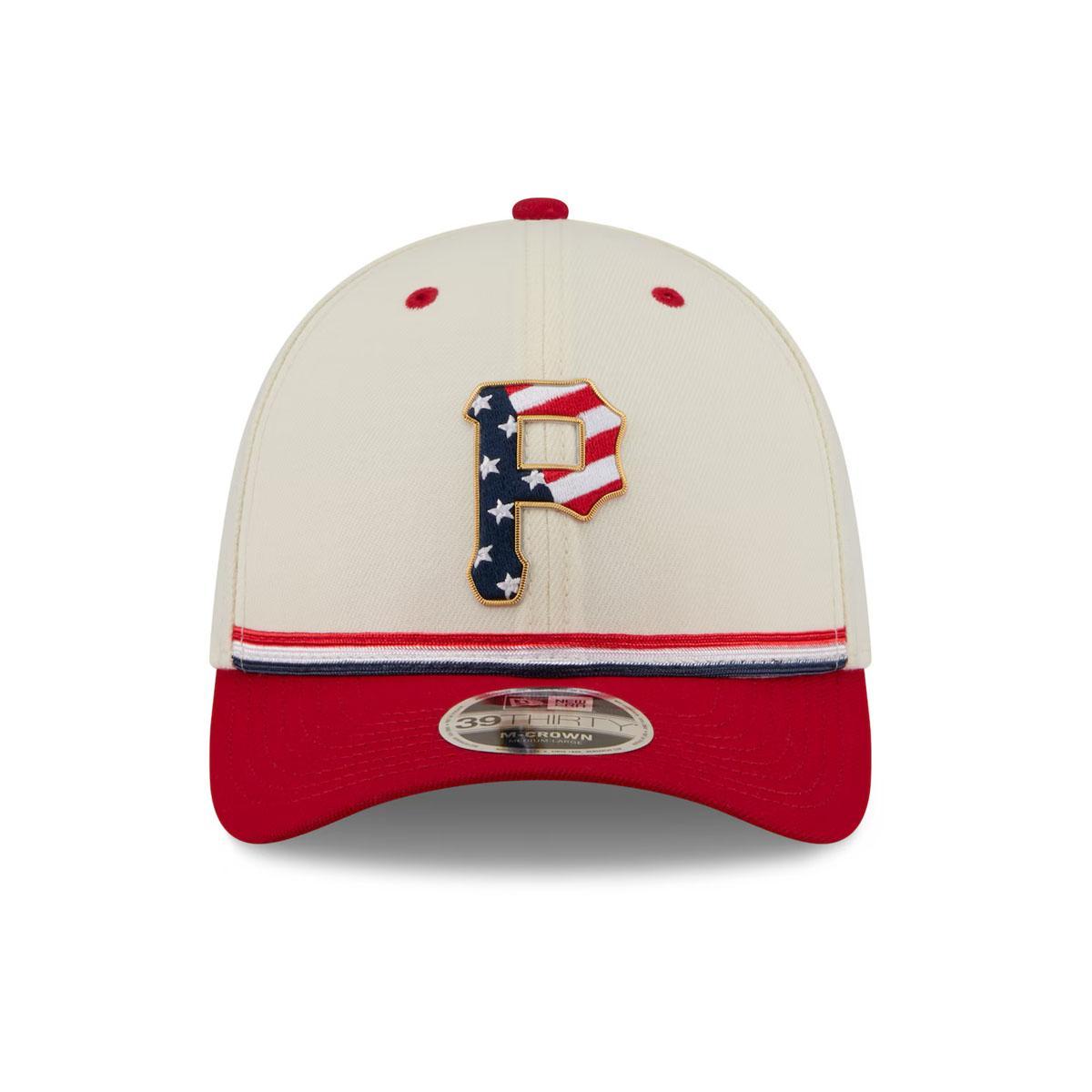 Pittsburgh Pirates New Era USA 250 Fourth of July 39THIRTY M-Crown Flex Hat