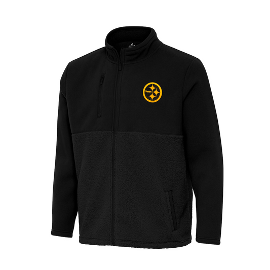 Pittsburgh Steelers Antigua Daily Fused Full-Zip Jacket