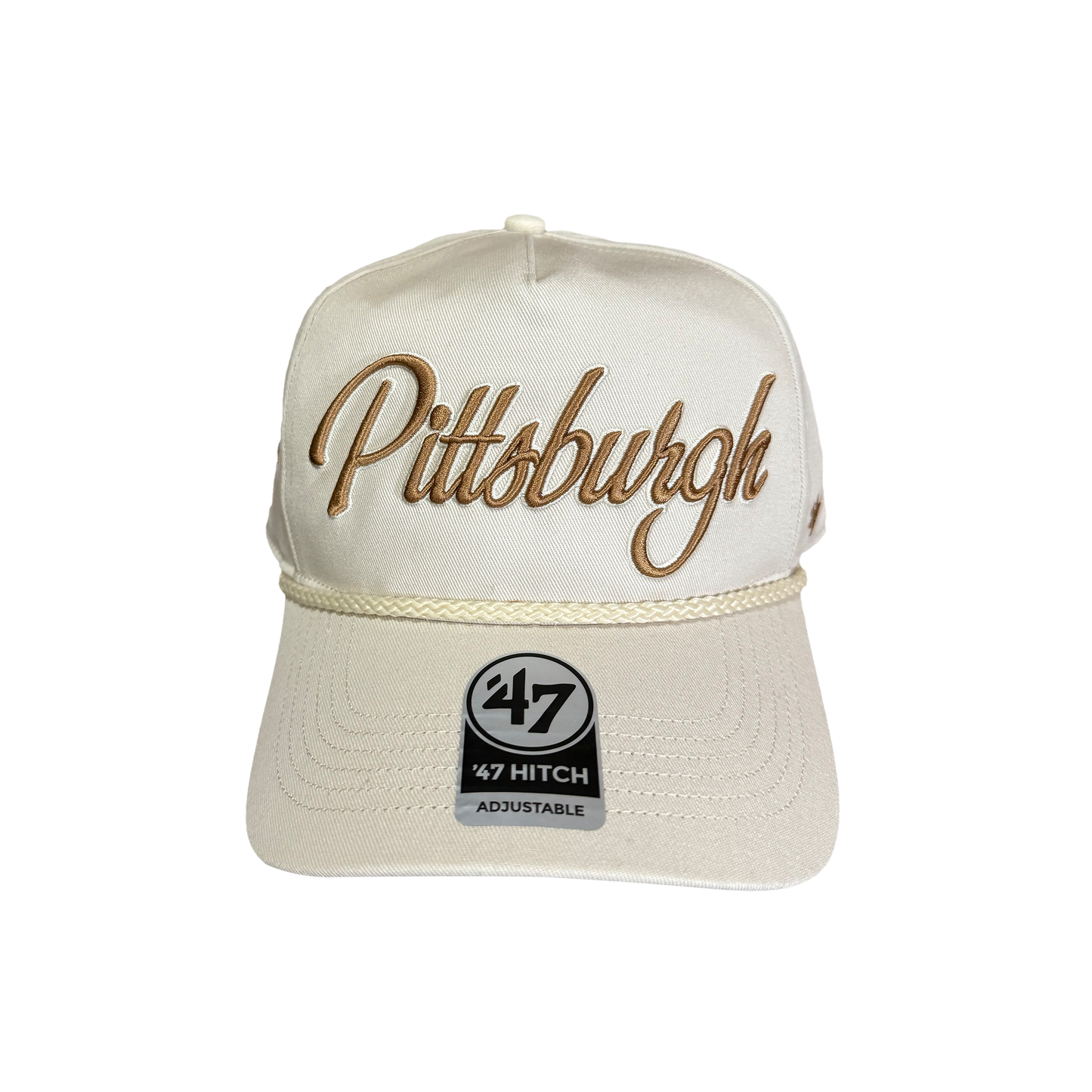 ‘47 Adult Pittsburgh Steelers Overhand Hitch Adjustable Hat