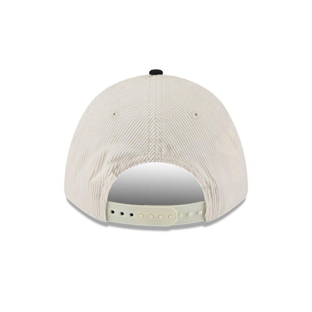 Pittsburgh Steelers New Era Cream/Black Two-Tone Sided Corduroy 9FORTY A-Frame Adjustable Hat