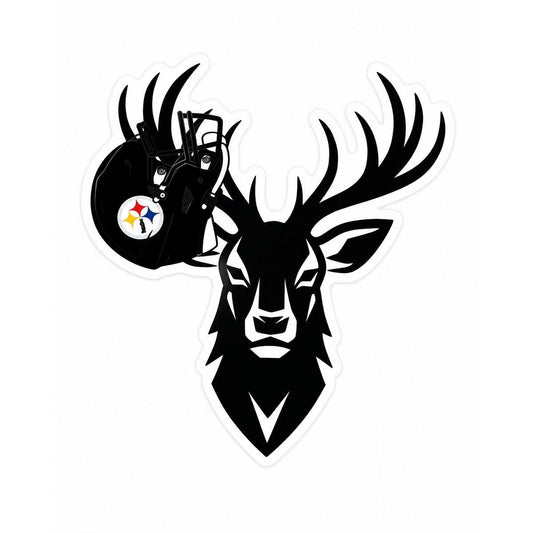 Pittsburgh Steelers Buck 3" Sticker