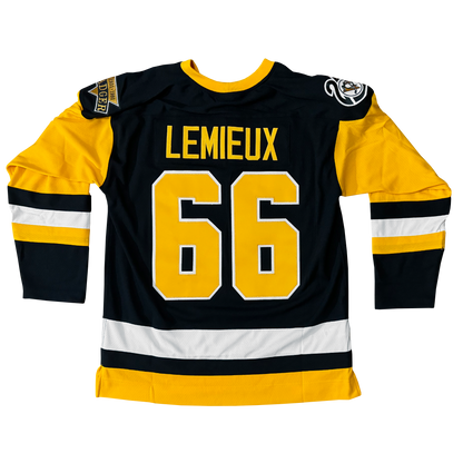 Mario Lemieux Black Pittsburgh Penguins 1991/92 Power Play Player Jersey