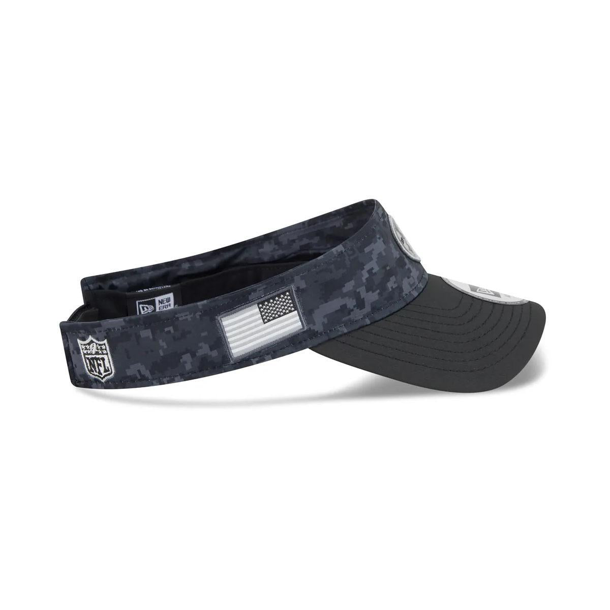 Pittsburgh Steelers New Era Black 2026 Salute To Service Adjustable Visor