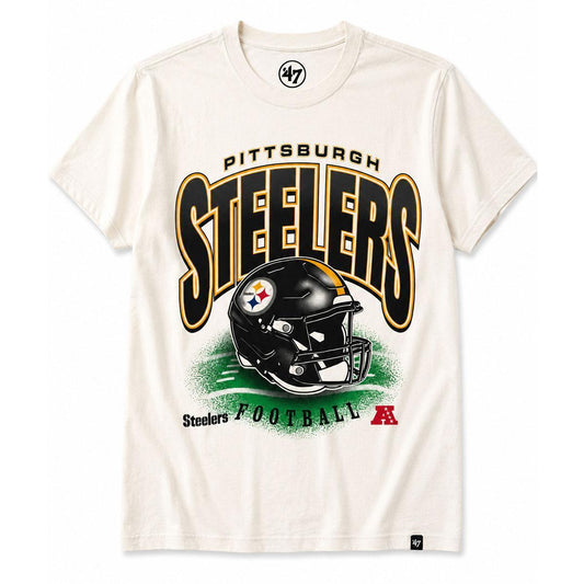 Pittsburgh Steelers '47 Sandstone Helmet Tee
