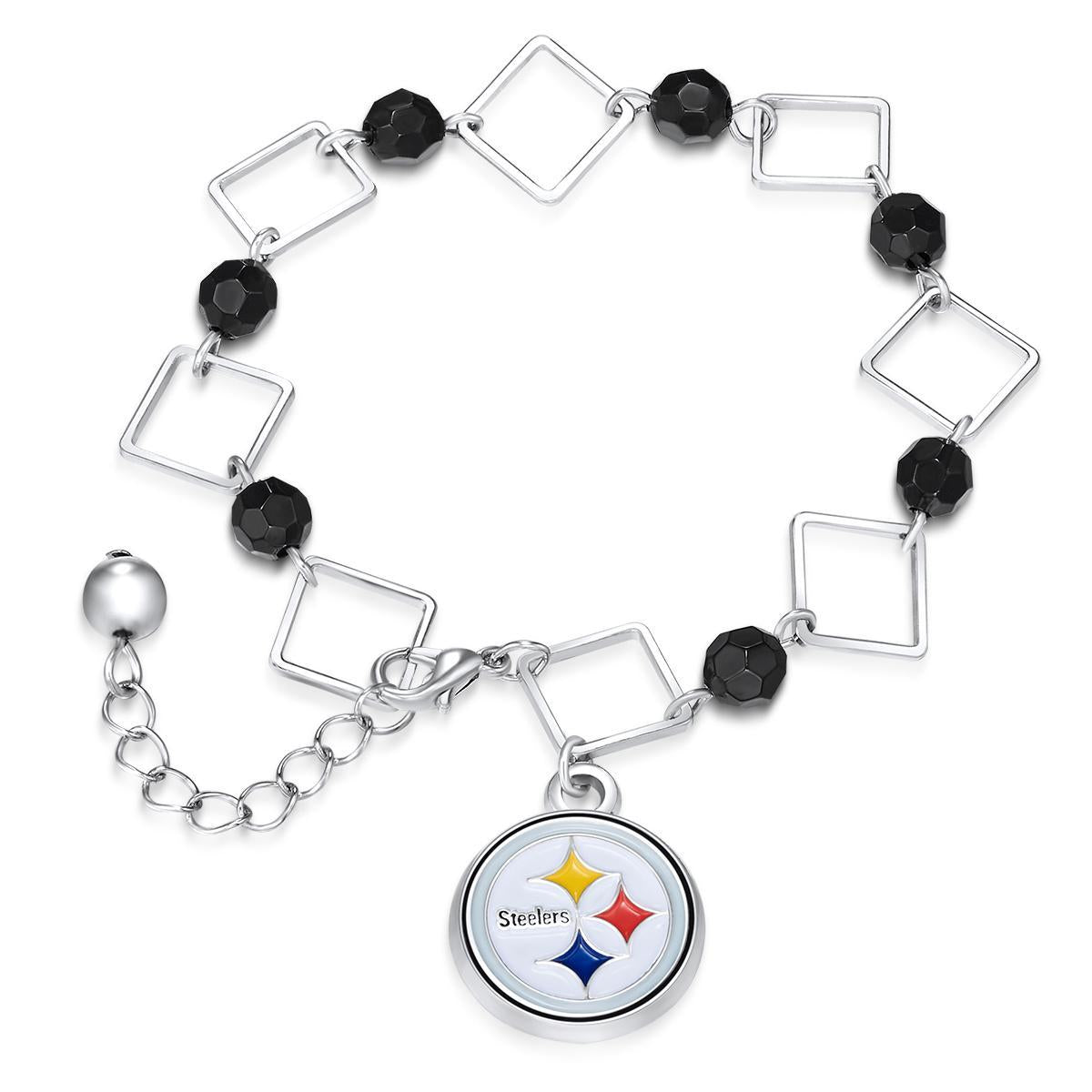 Pittsburgh Steelers Box Link Bracelet