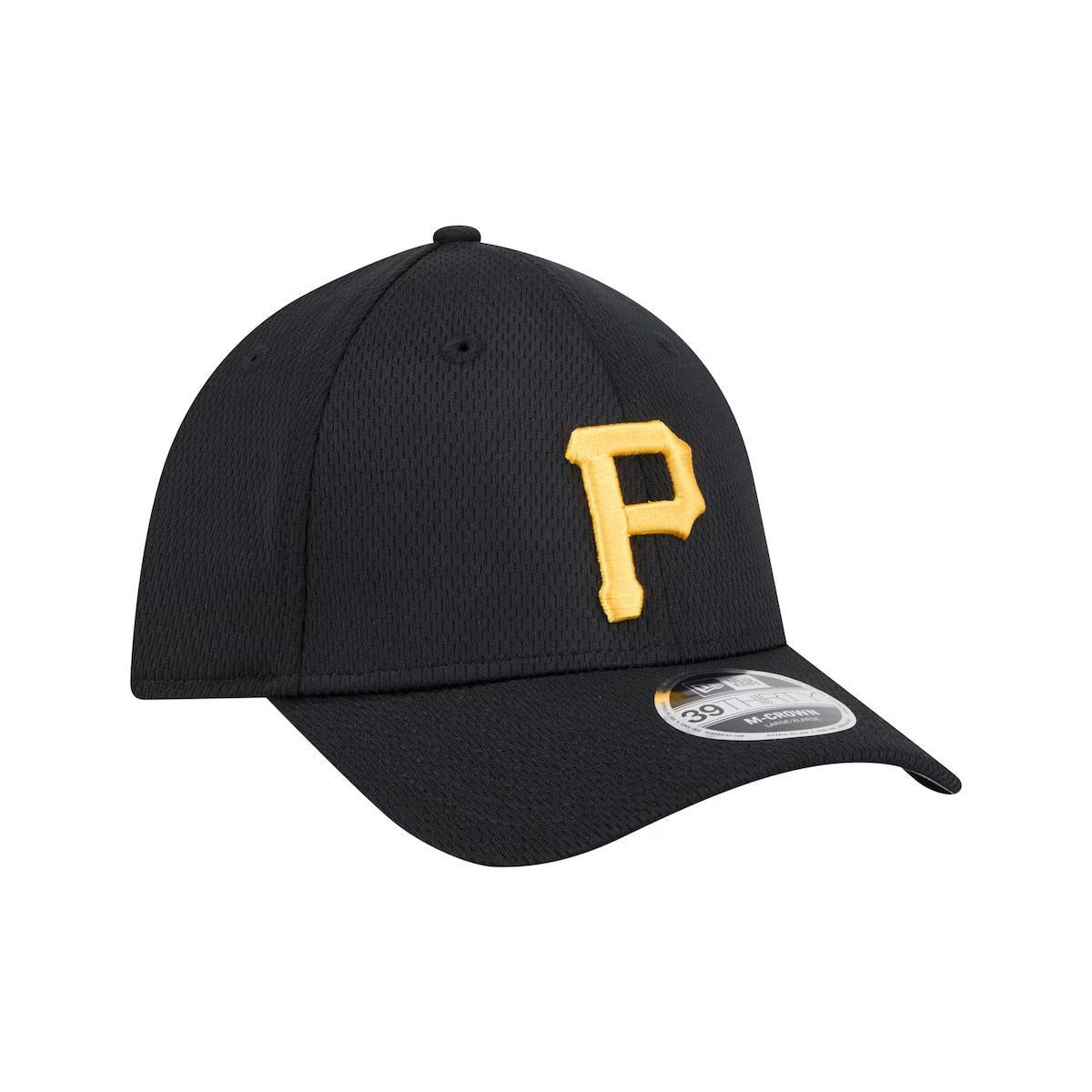 Pittsburgh Pirates New Era Black Dash 39THIRTY Flex Hat