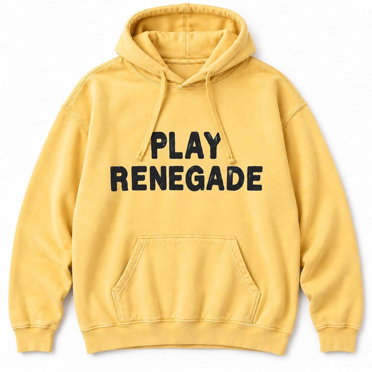 Play Renegade Pullover Mustard Hoodie