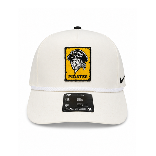 Pittsburgh Pirates Nike White Retro Rise Cap