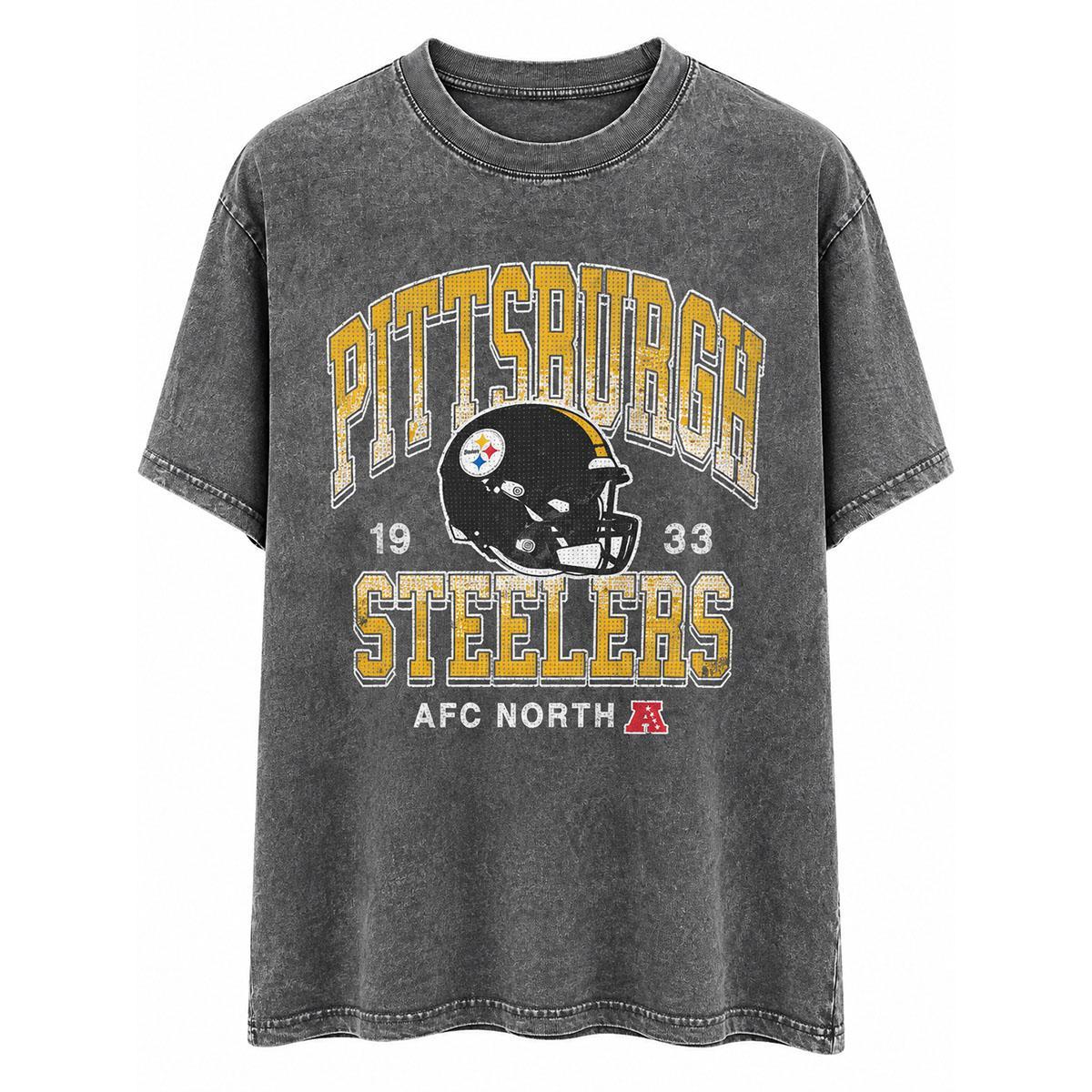 Pittsburgh Steelers Relaxed Fit Oversized Women's Vintage Tee