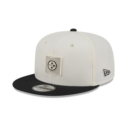 Pittsburgh Steelers 2026 NFL Training Camp 9FIFTY Cream/Black Snapback Hat