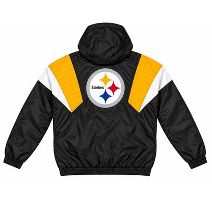 Pittsburgh Steelers Starter NFL Throwback Quarter Zip Windbreaker Jacket