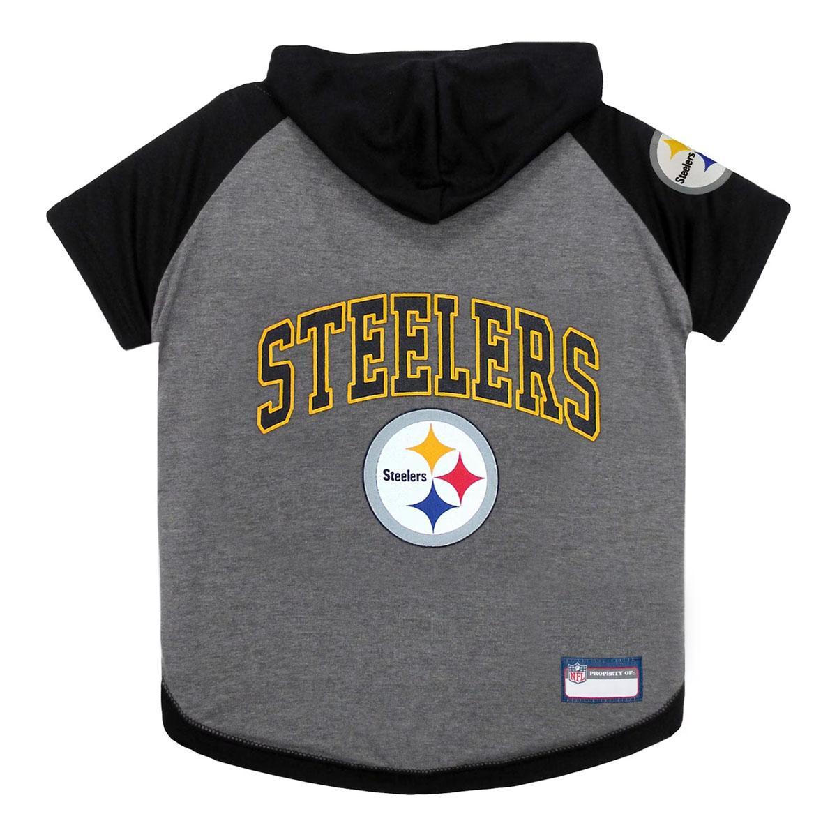 Pets First NFL Pittsburgh Steelers Hoodie Dog & Cat Tee
