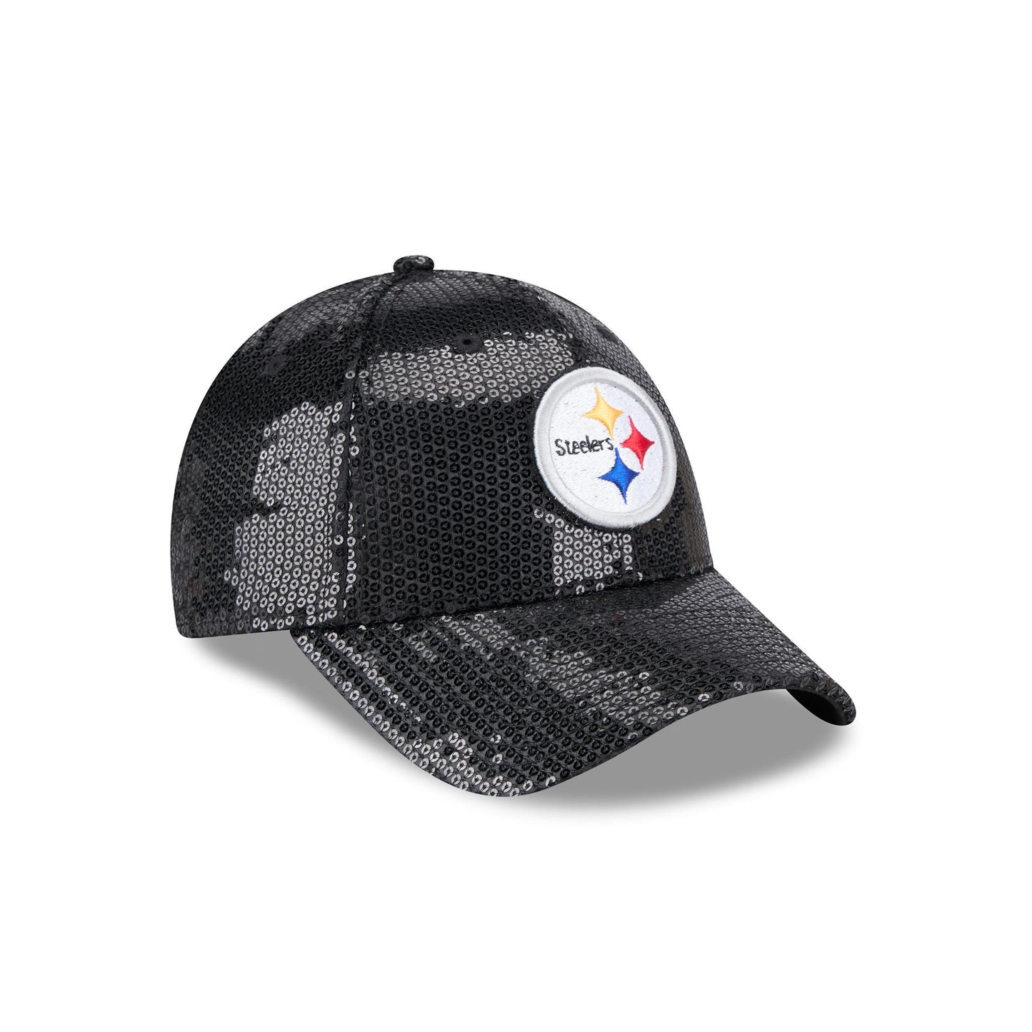 Pittsburgh Steelers Women's 9FORTY Black Sequin Adjustable Hat
