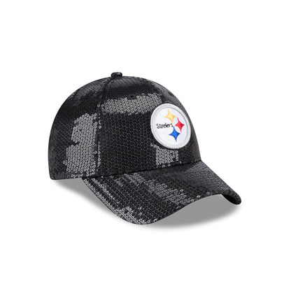 Pittsburgh Steelers Women's 9FORTY Black Sequin Adjustable Hat