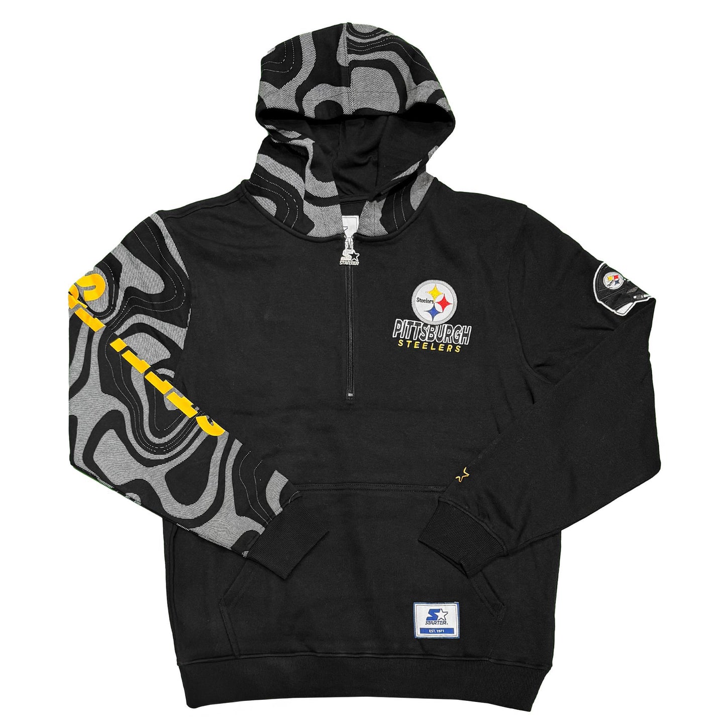 Pittsburgh Steelers Women's Half-Zip Pullover Hoodie