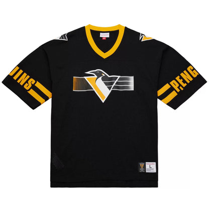 Mitchell & Ness Men's Pittsburgh Penguins Black Playmaker Mesh Tee