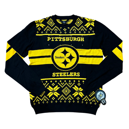 Pittsburgh Steelers LED Light-Up Ugly Sweater