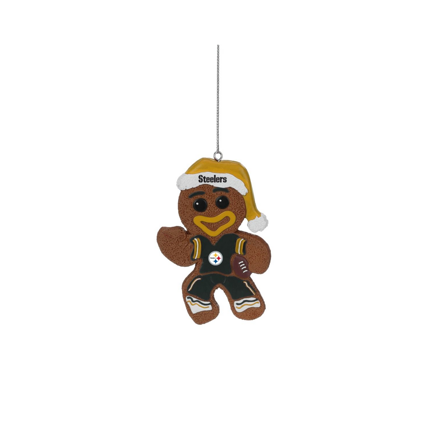 Pittsburgh Steelers Uniform Gingerbread Man Ornament