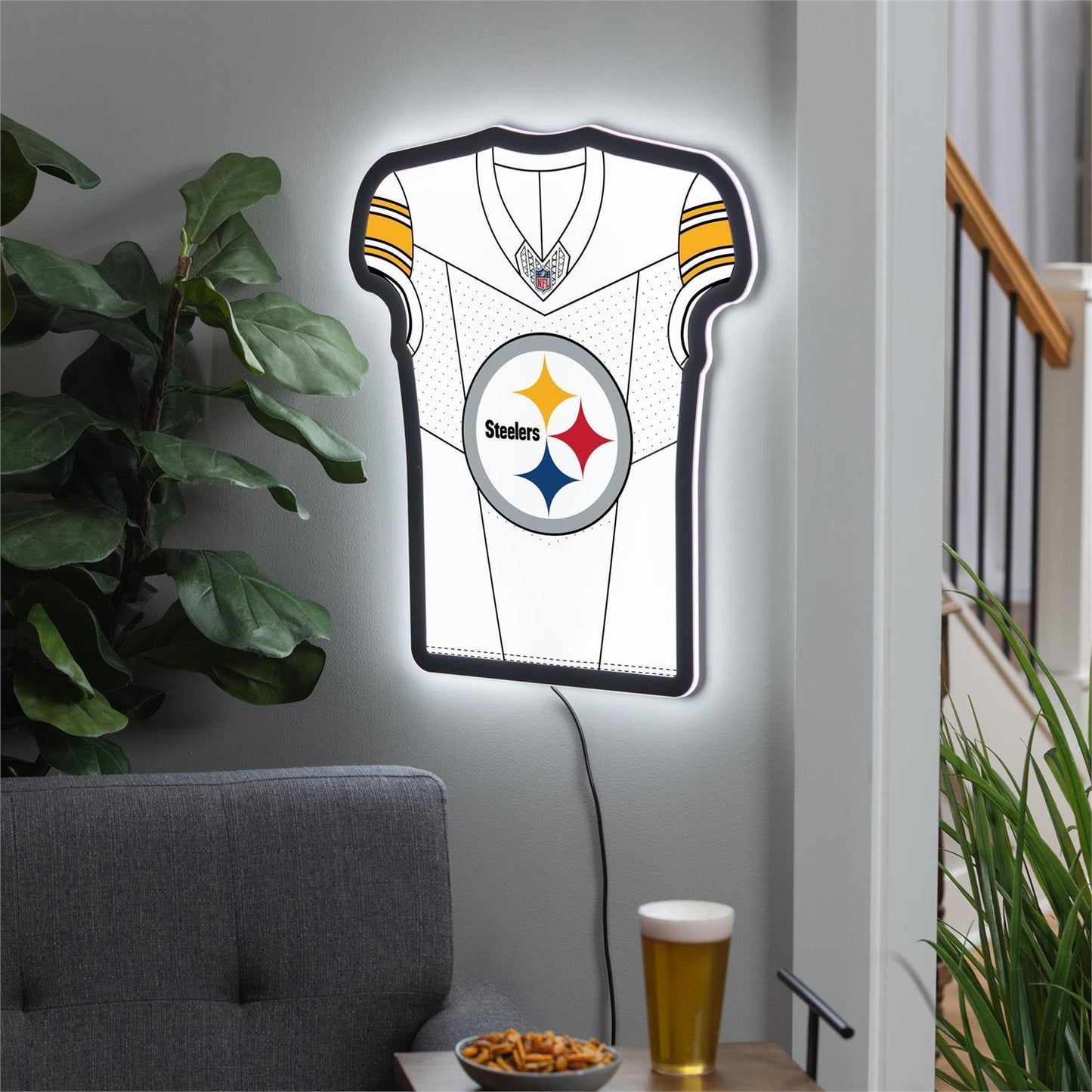 Pittsburgh Steelers 23" LED Jersey Lighted Wall Sign